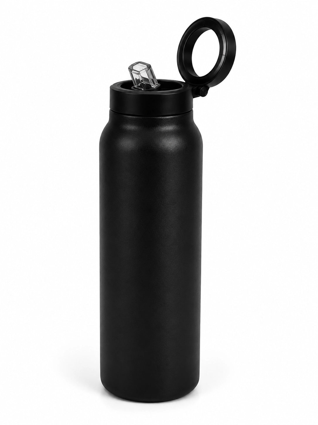 Magnetische Trinkflasche von SnapSip in Schwarz