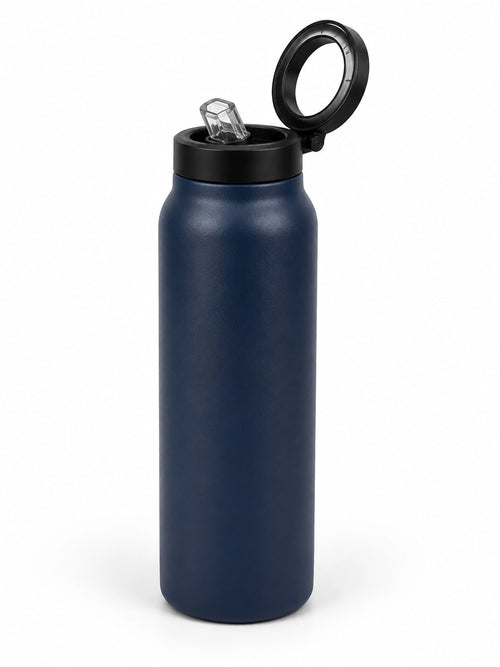 Magnetische Trinkflasche von SnapSip in Blau