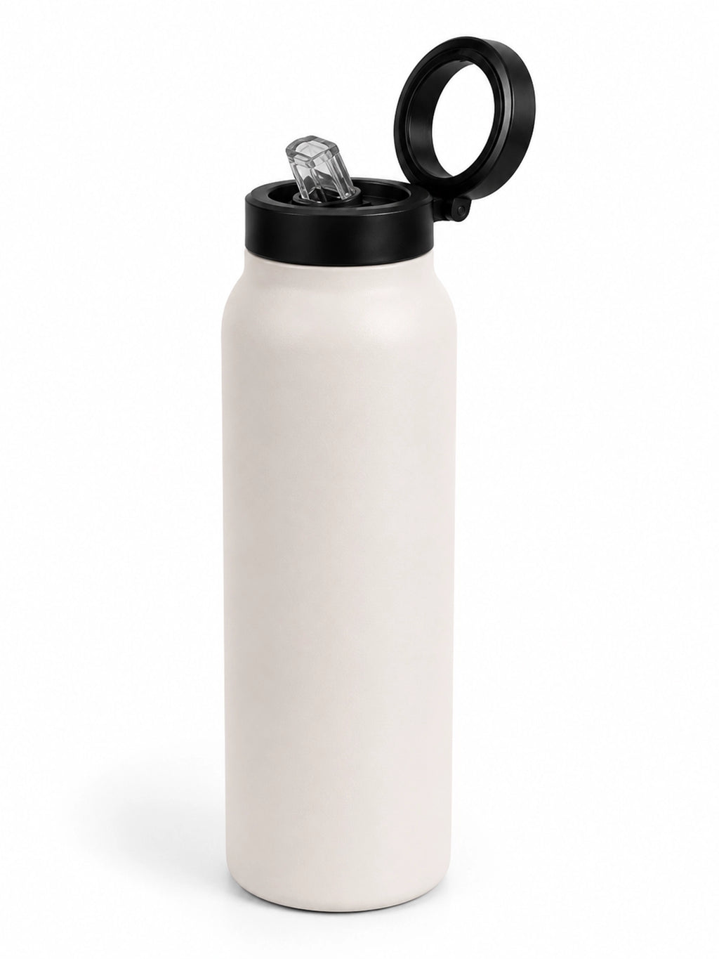 Magnetische Trinkflasche von SnapSip in Weiß